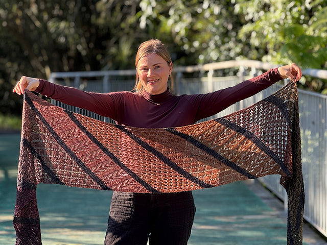 Herbalist Apothecary Shawl - Black Cat Knit Co. - Printed Pattern