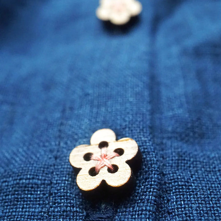 Wood Sakura Button Big - 20mm