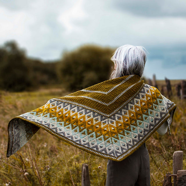 Summer ShawlAlong Yarn Kit  - Artus Shawl by Natasja Hornby