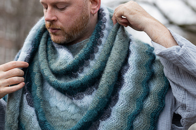 Summer ShawlAlong Yarn Kit  - Awesomer Gossamer Shawl by Stephen West