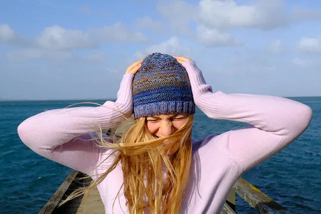 Ball Busting Hat - Black Cat Knit Co - Printed Pattern