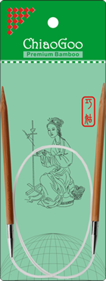 ChiaoGoo Fixed Bamboo Circular Needles Patina