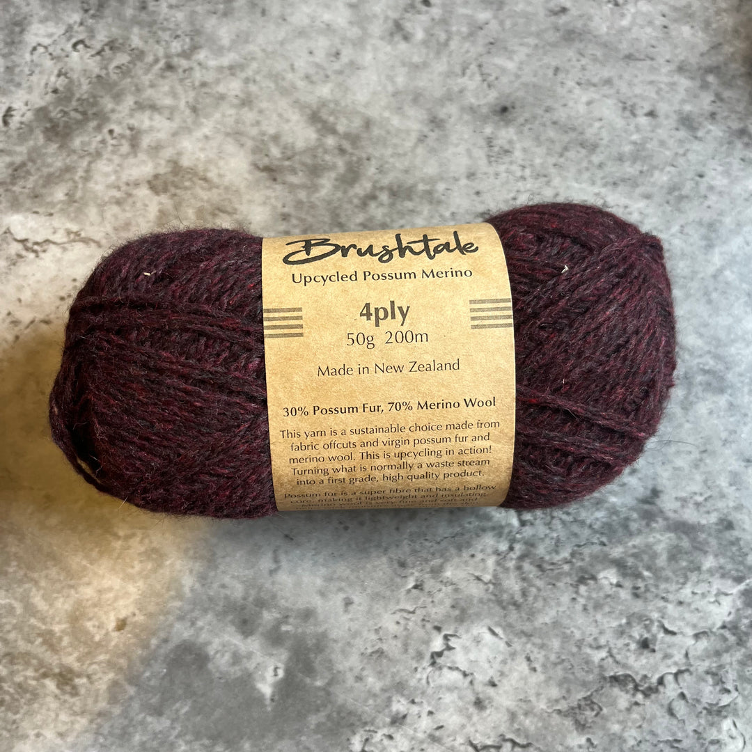 Brushtale Upcycled Possum Merino Yarn // 4ply