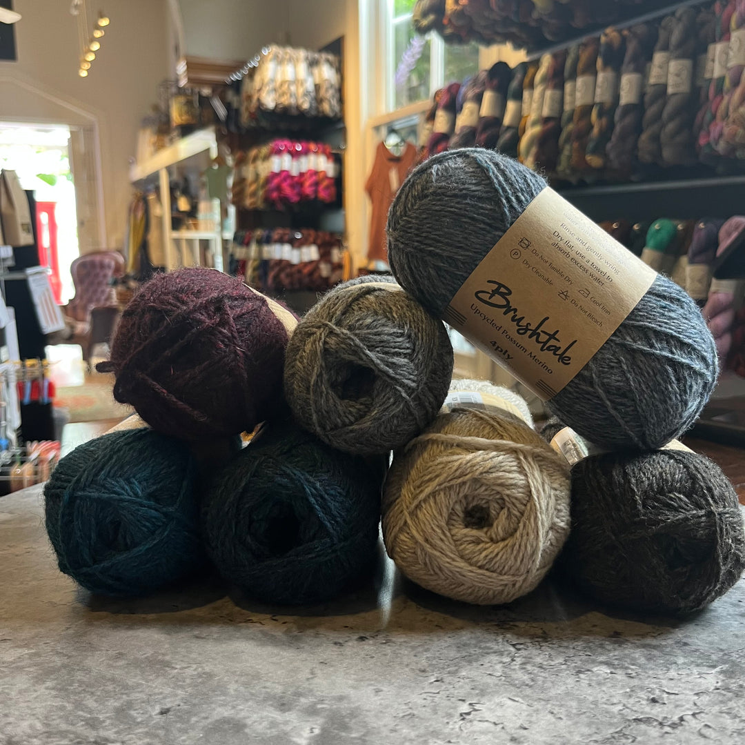 Brushtale Upcycled Possum Merino Yarn // 4ply