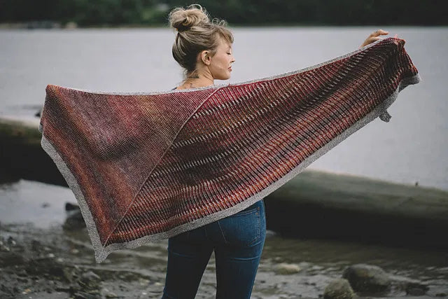 Summer ShawlAlong Yarn Kit - Cinnabar by Andrea Mowry