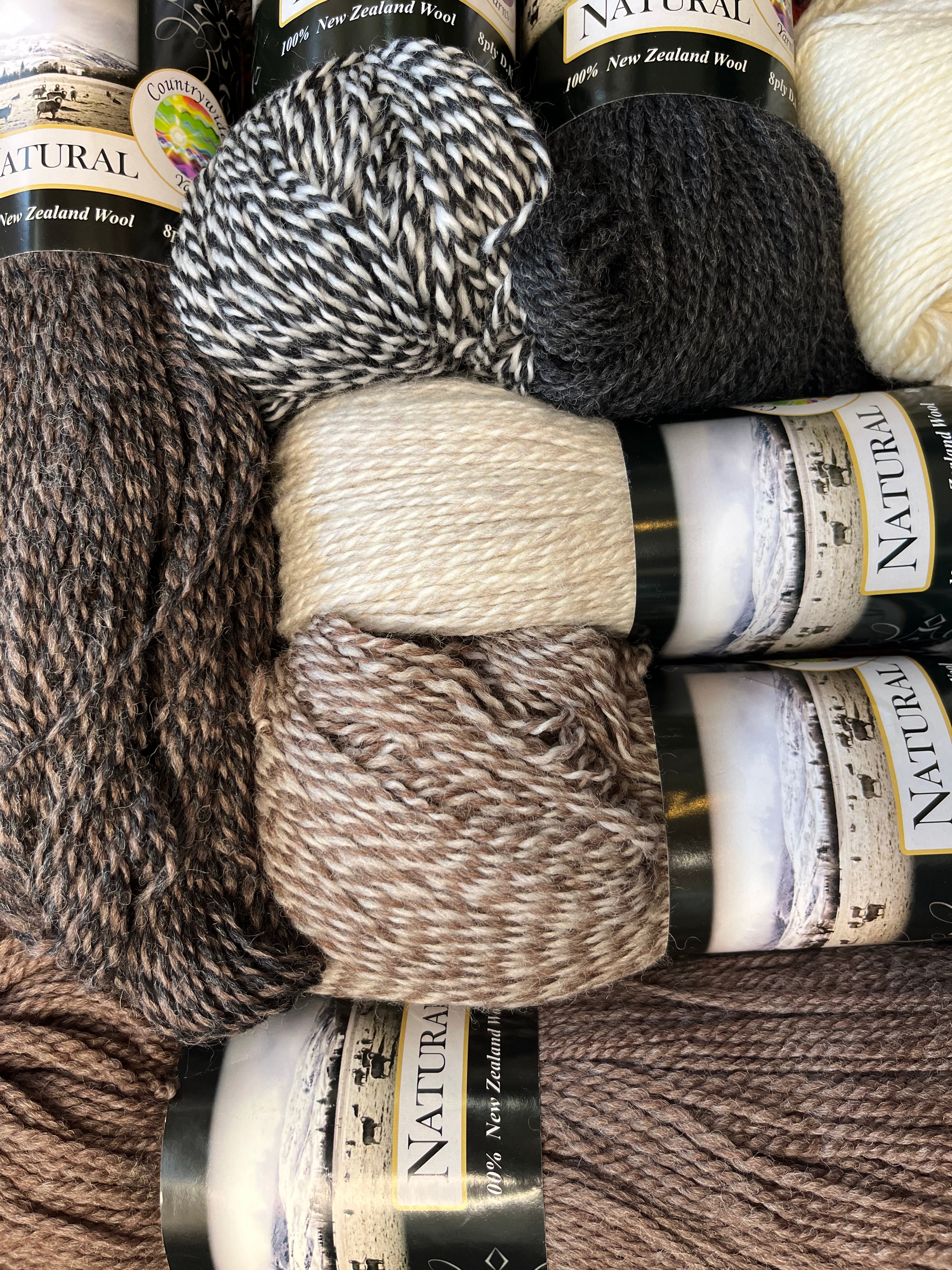 Countrywide Yarns // Natural 8ply 200g – Loopine Wool Co