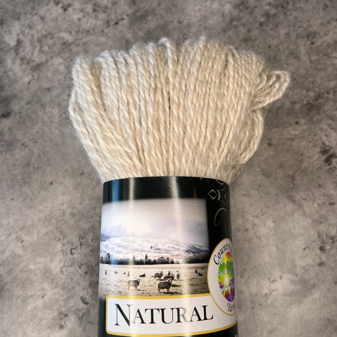 Countrywide Yarns // Natural 8ply 200g