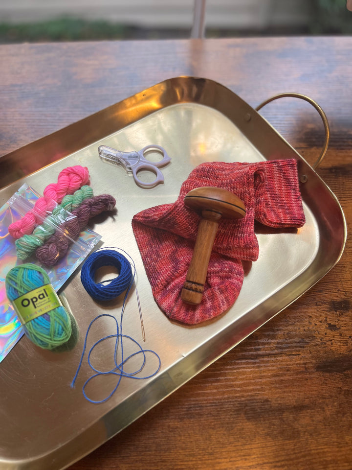 Hand-crafted Wooden Darning Mushrooms