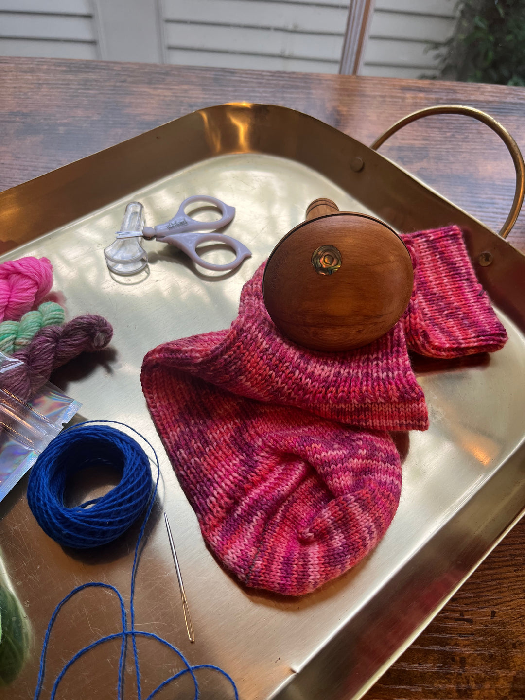 Hand-crafted Wooden Darning Mushrooms