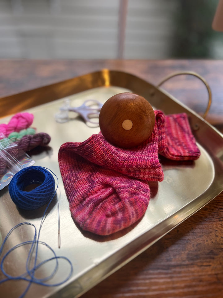 Hand-crafted Wooden Darning Mushrooms