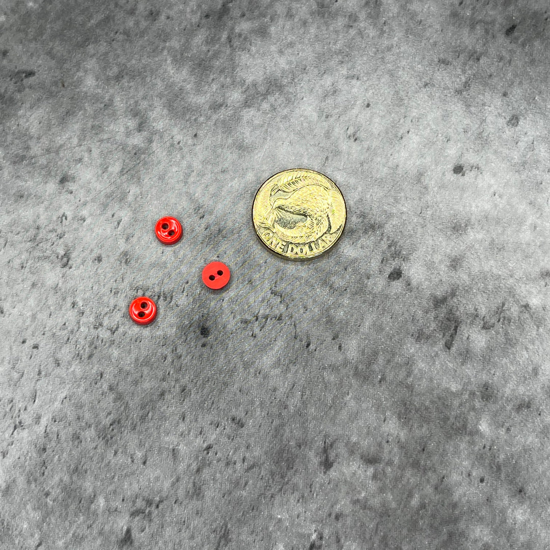 Doll Buttons - 6mm - various colours