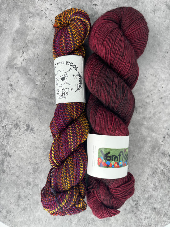 Juniper Shawl Kit - Yarnfloozy & Black Cat Knitting Woolfest Special