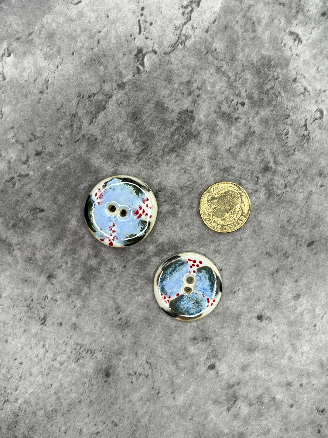 Handmade Ceramic Button L419- 33mm