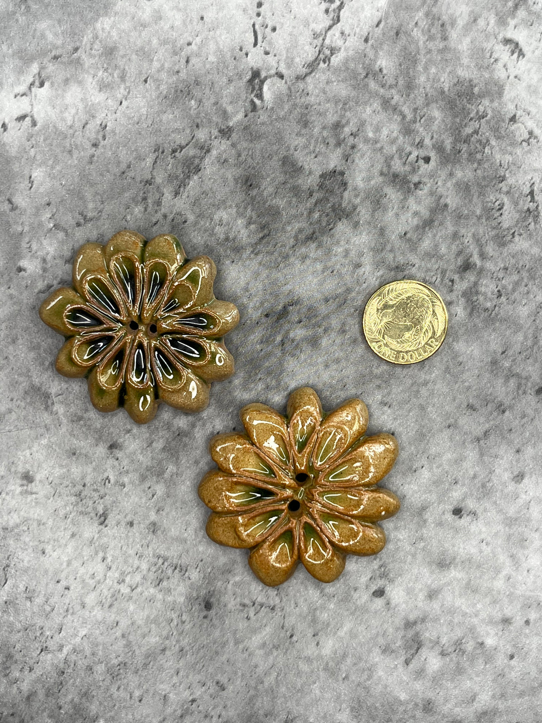 Handmade Ceramic Button L518 -52mm