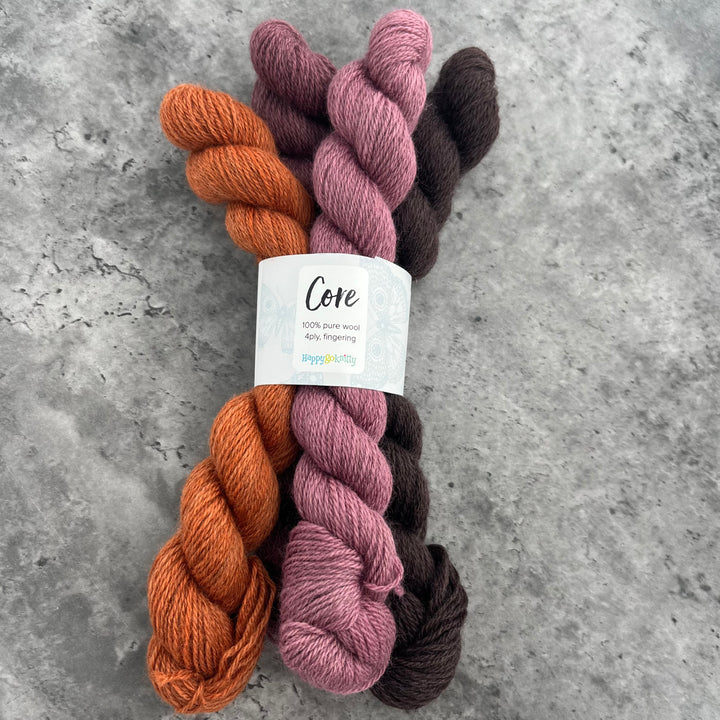 Happy Go Knitty Core // Mini Skein Sets 4ply