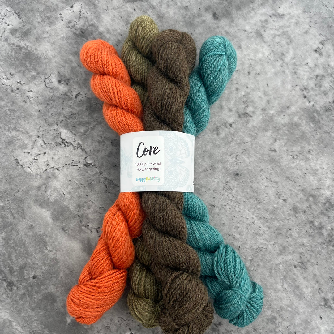 Happy Go Knitty Core // Mini Skein Sets 4ply