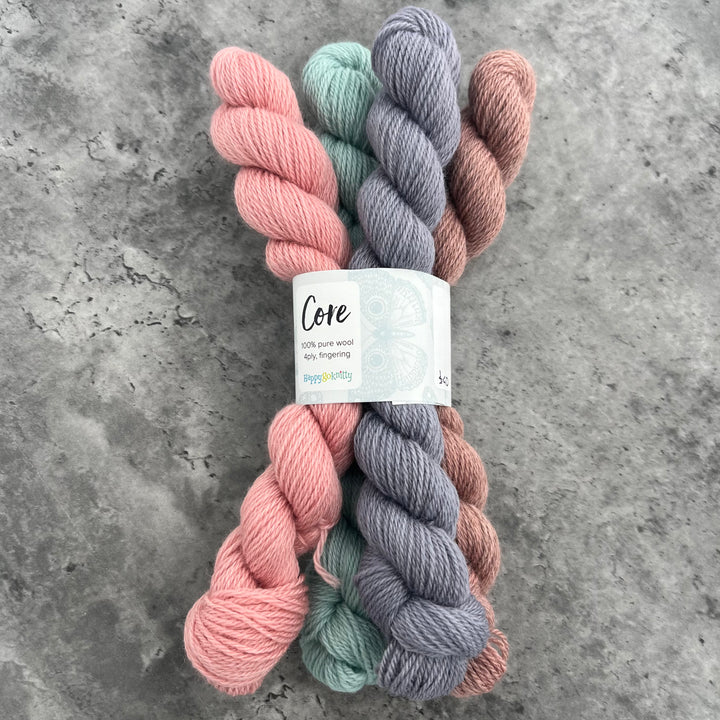 Happy Go Knitty Core // Mini Skein Sets 4ply
