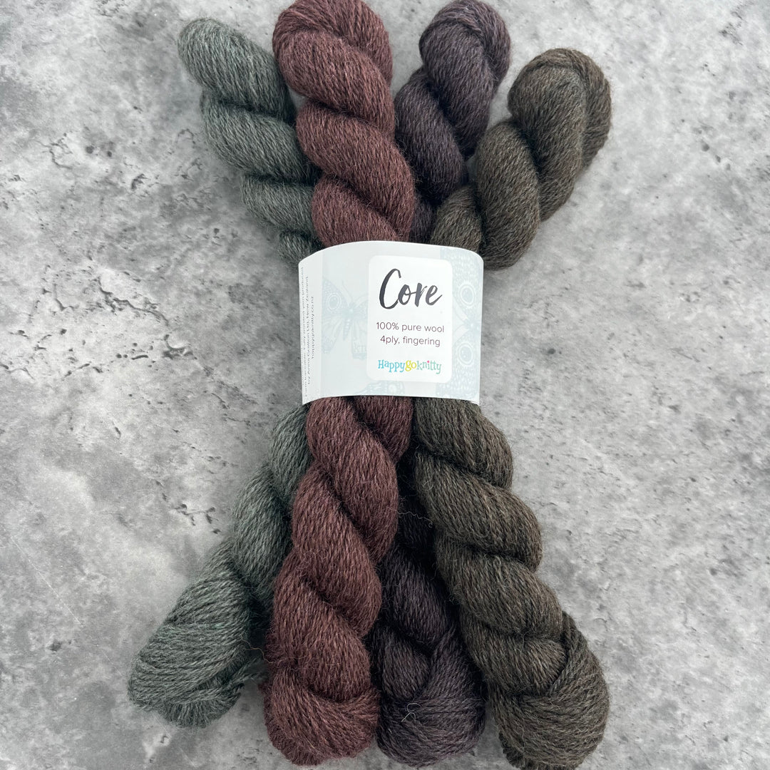 Happy Go Knitty Core // Mini Skein Sets 4ply