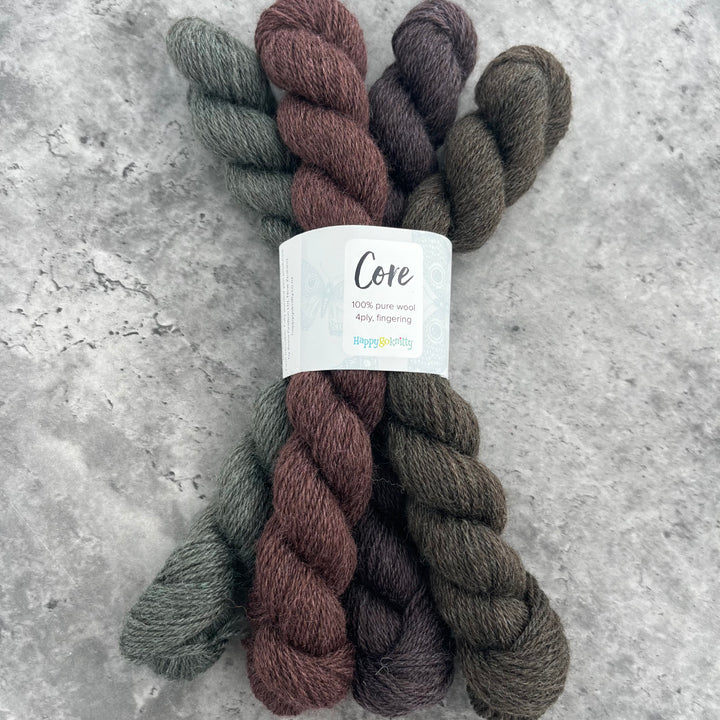 Happy Go Knitty Core // Mini Skein Sets 4ply