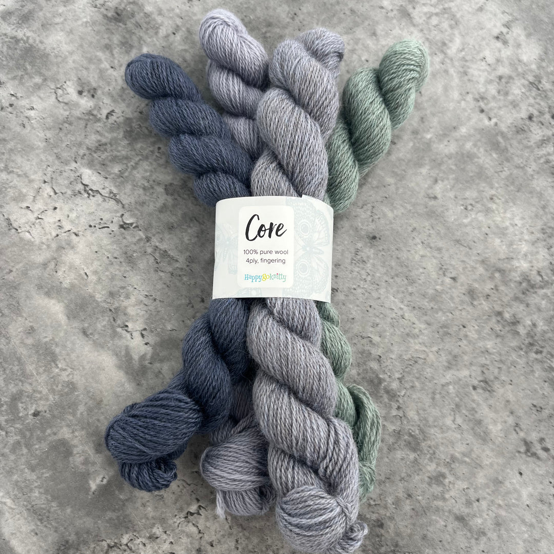 Happy Go Knitty Core // Mini Skein Sets 4ply
