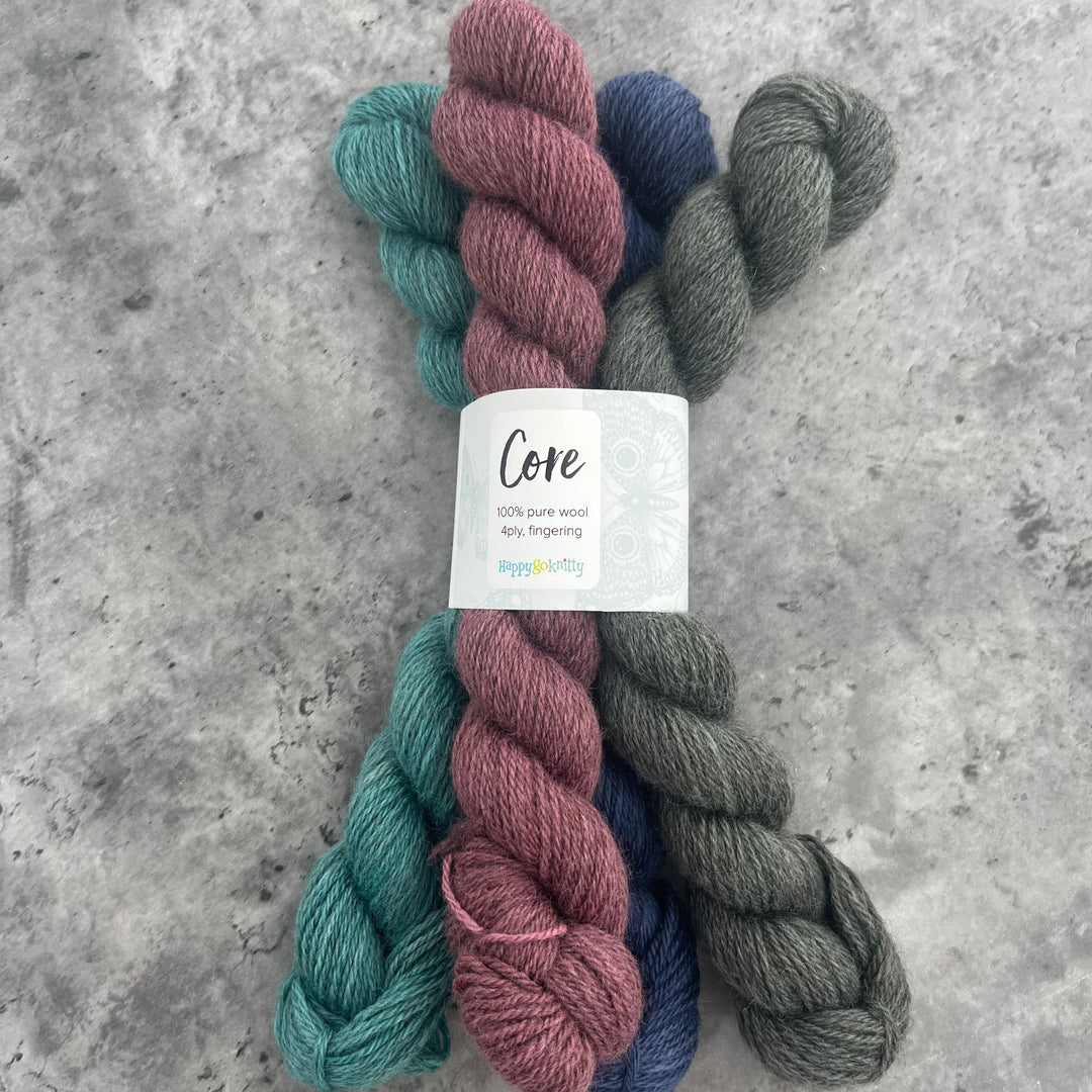 Happy Go Knitty Core Mini Skein Sets 4ply