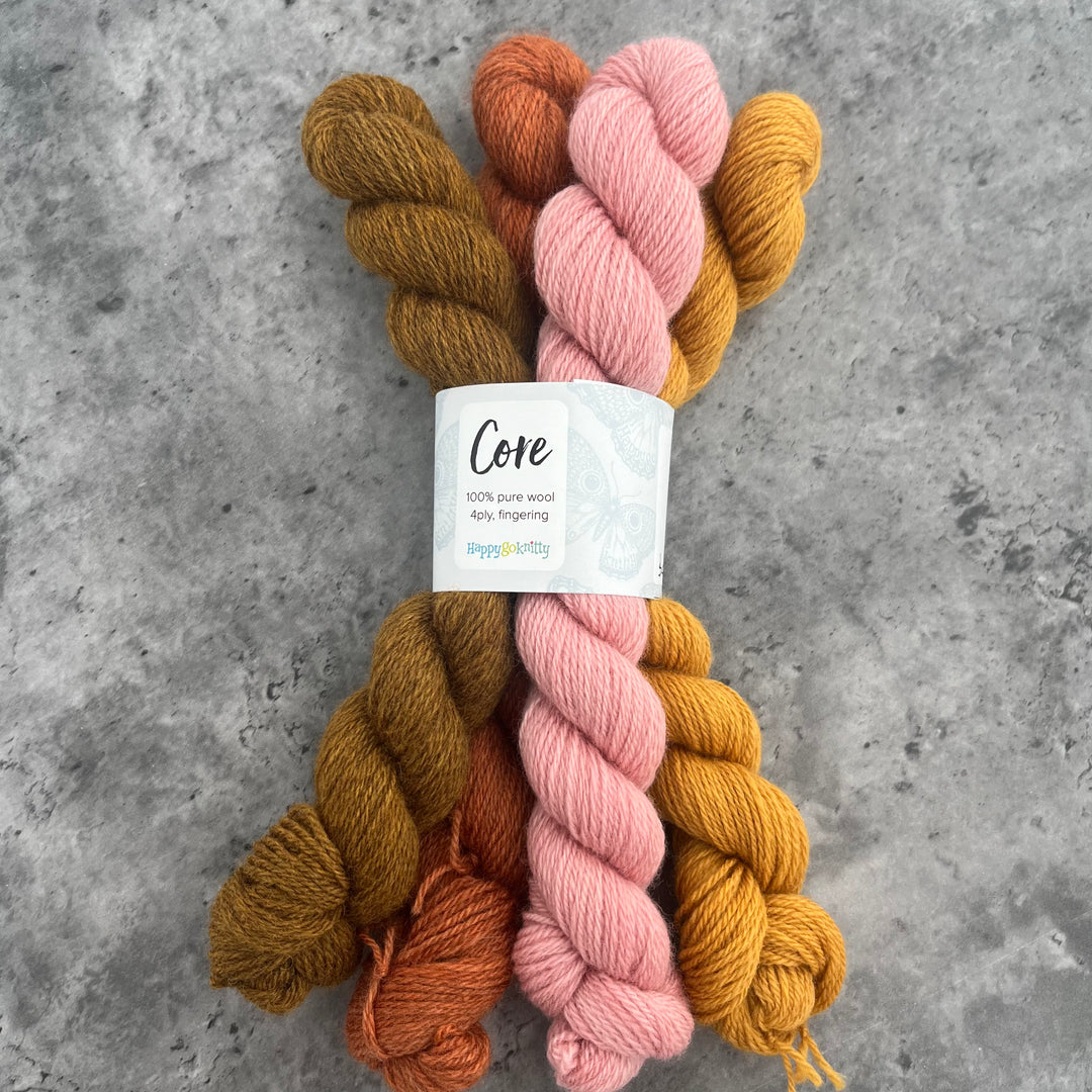 Happy Go Knitty Core Mini Skein Sets 4ply