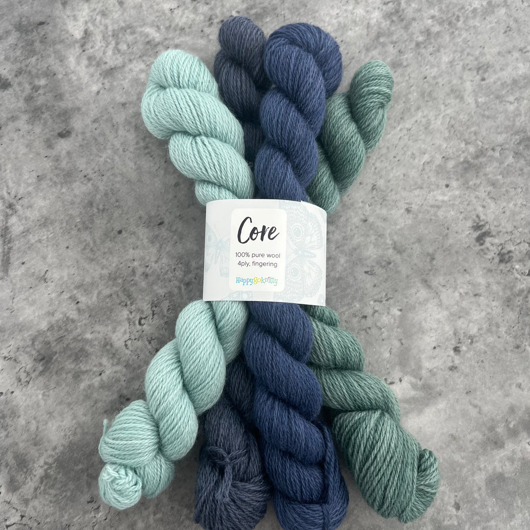 Happy Go Knitty Core Mini Skein Sets 4ply