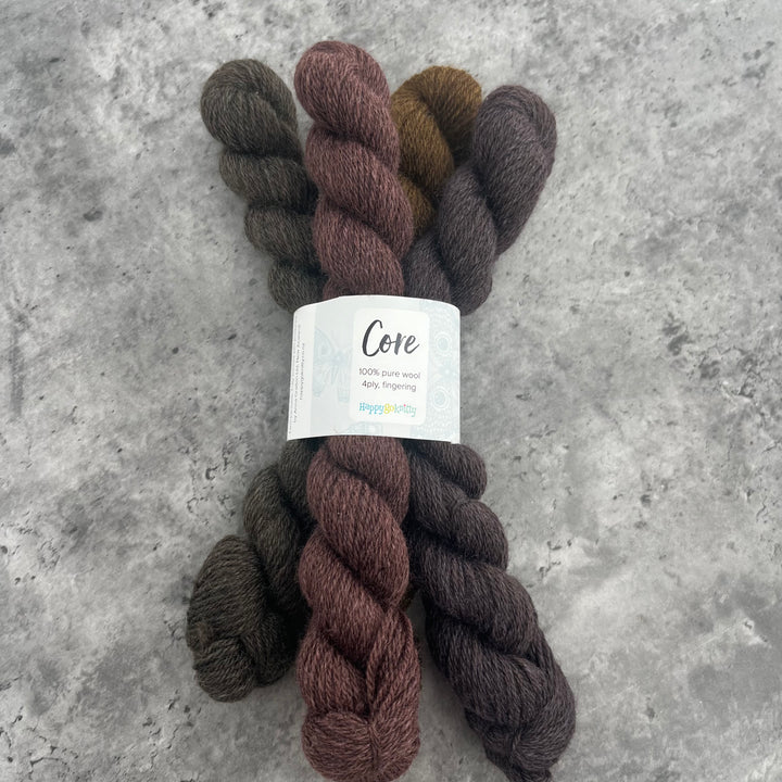 Happy Go Knitty Core Mini Skein Sets 4ply