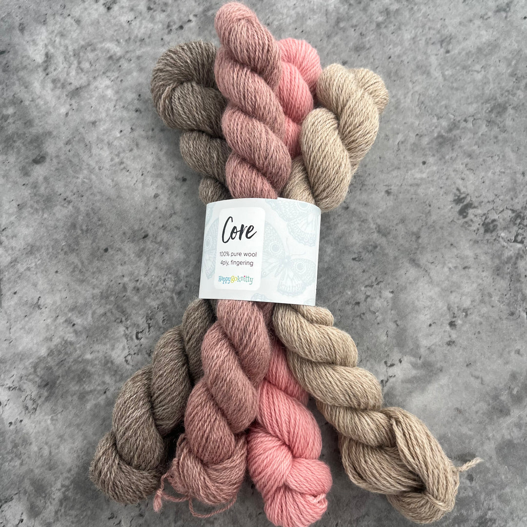Happy Go Knitty Core Mini Skein Sets 4ply
