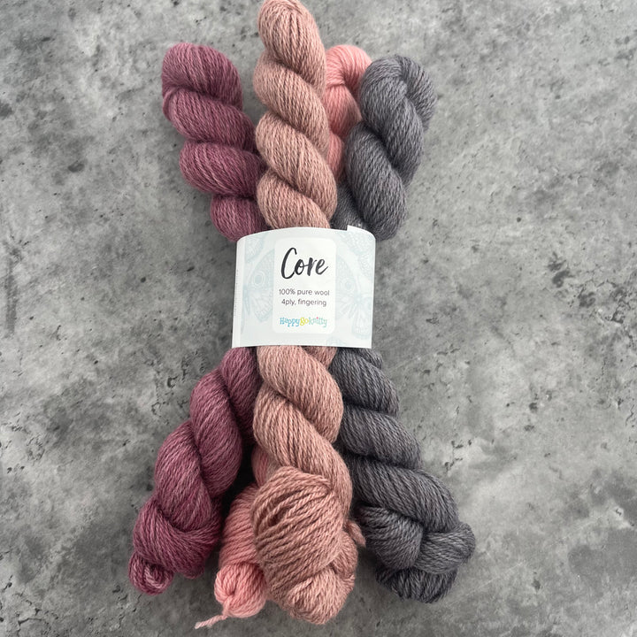 Happy Go Knitty Core Mini Skein Sets 4ply