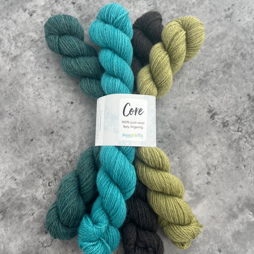 Happy Go Knitty Core Mini Skein Sets 4ply