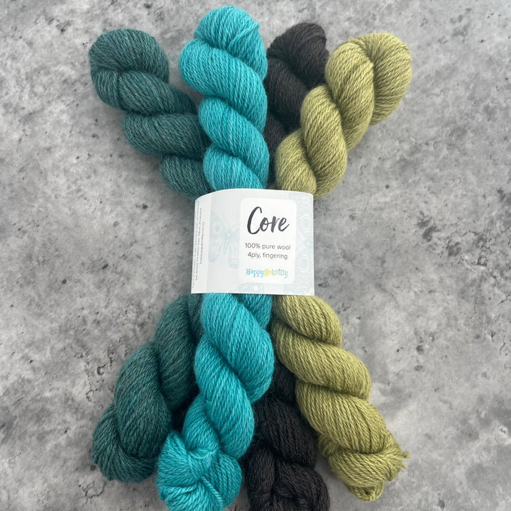 Happy Go Knitty Core Mini Skein Sets 4ply