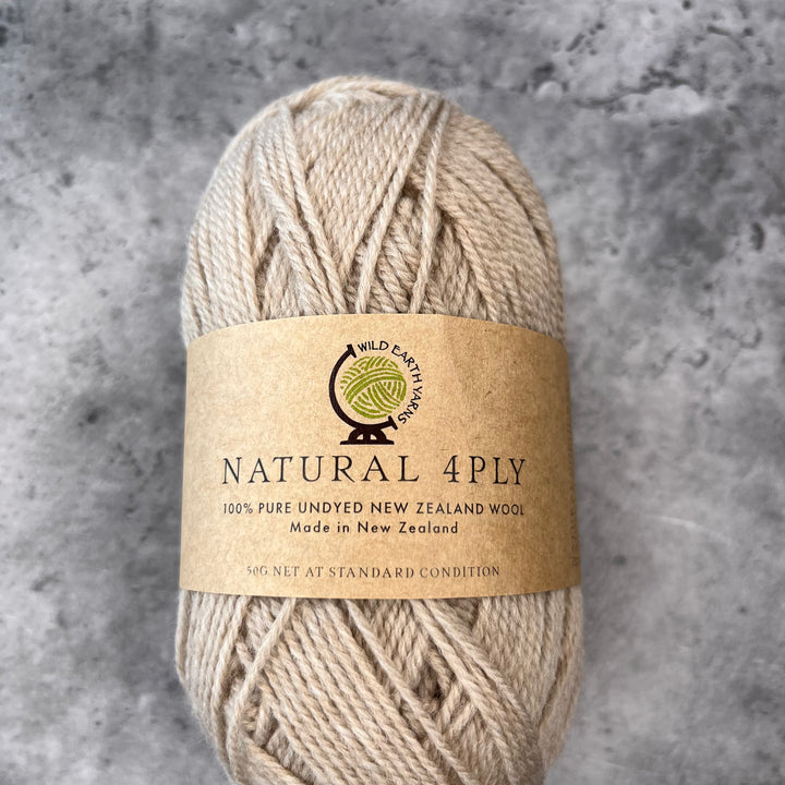 Wild Earth Yarns Natural Haunui // 4ply