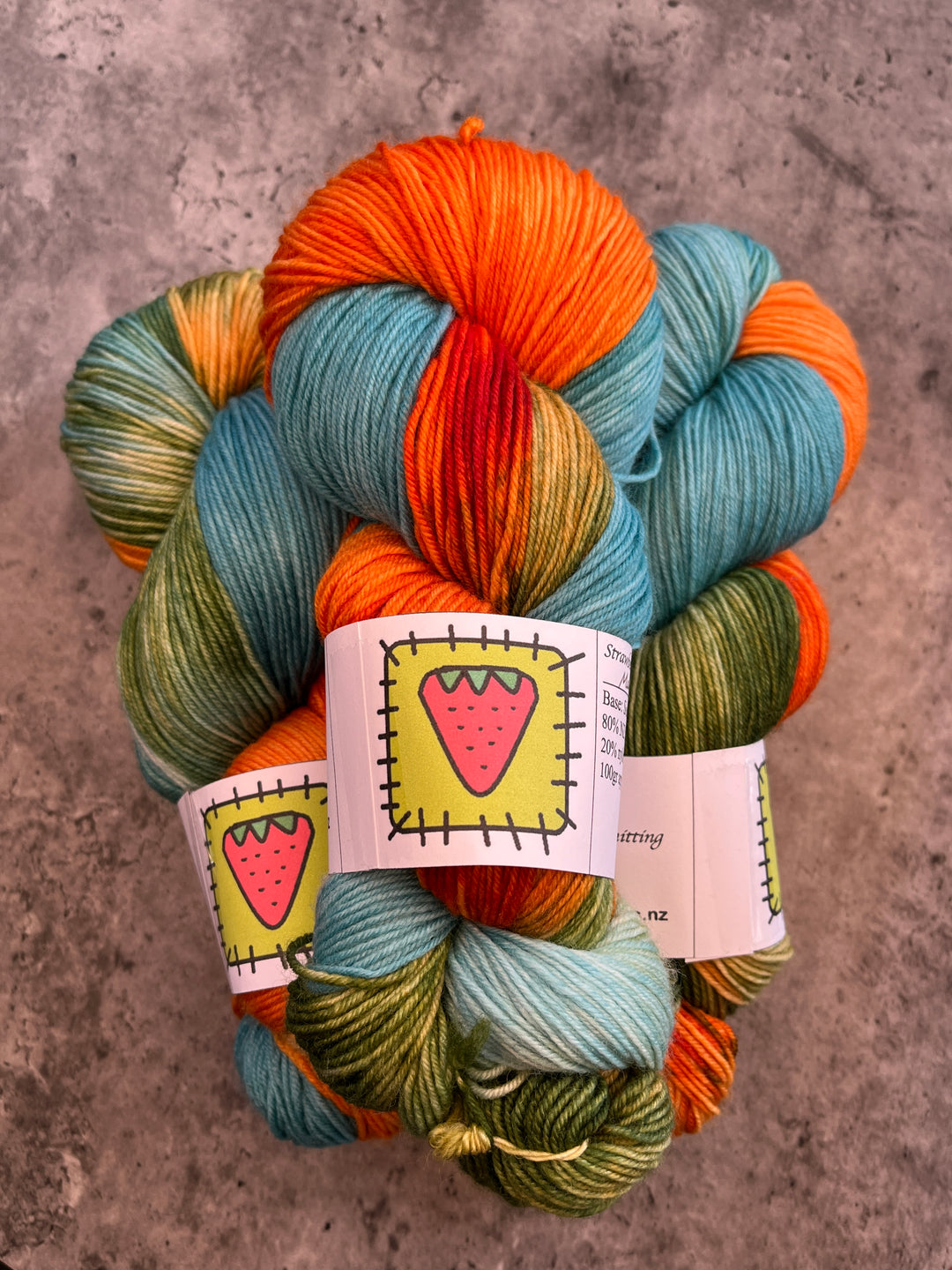 Strawberry Patches Yarns // Sock Yarn // 4ply