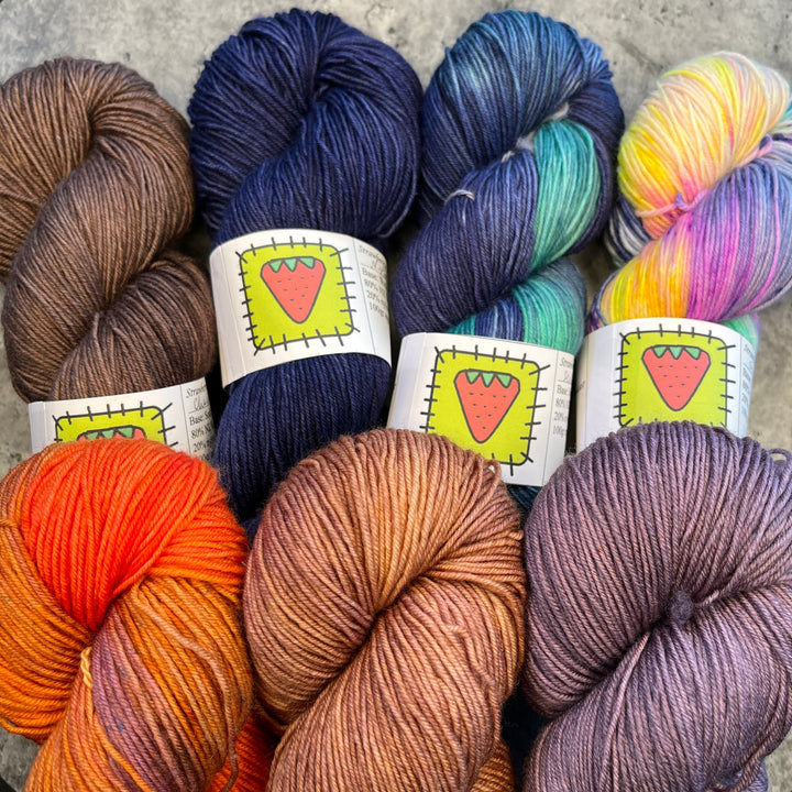 Strawberry Patches Yarns // Sock Yarn // 4ply