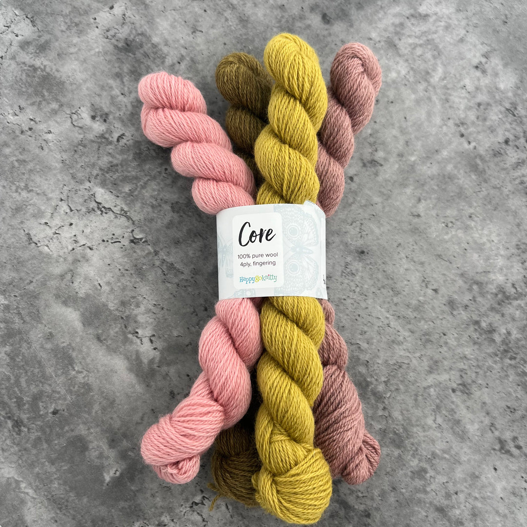 Happy Go Knitty Core // Mini Skein Sets 4ply