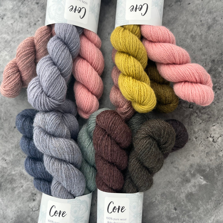 Happy Go Knitty Core // Mini Skein Sets 4ply