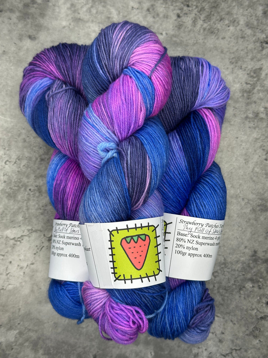 Strawberry Patches Yarns // Sock Yarn // 4ply