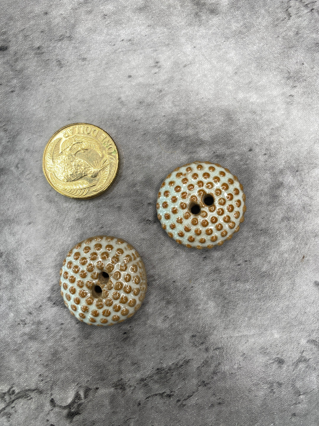 Handmade Ceramic Button L587 - 25mm