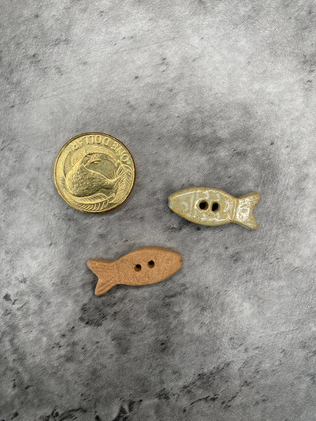 Handmade Ceramic Button L577- 25mm