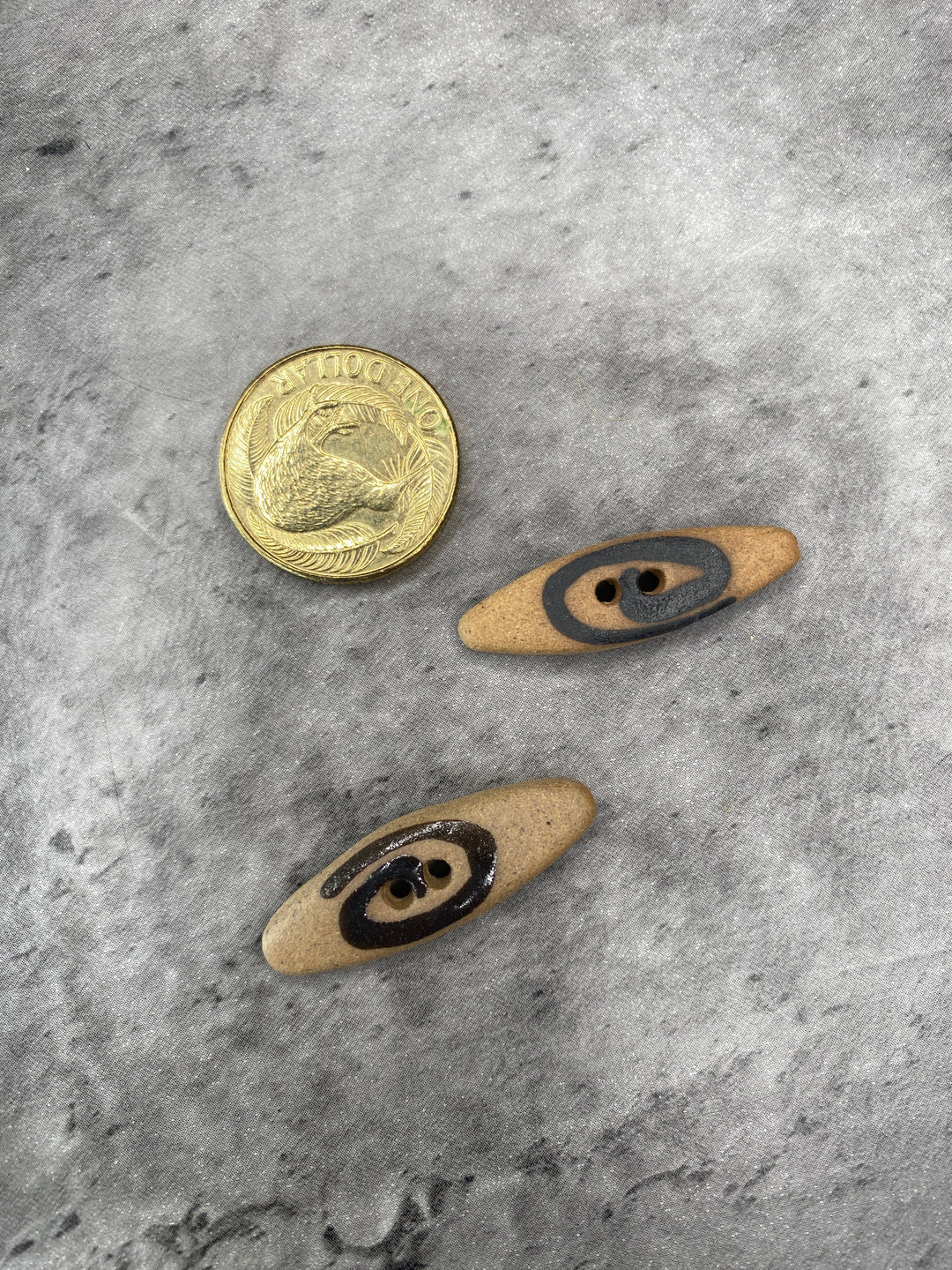 Handmade Ceramic Button L405- 25mm