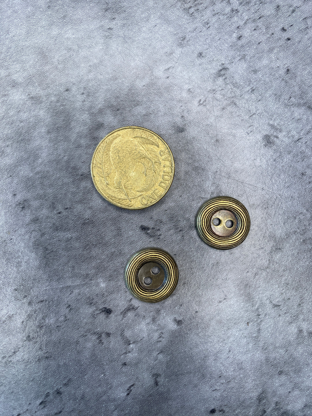 Plastic Metal Look Buttons - 13mm