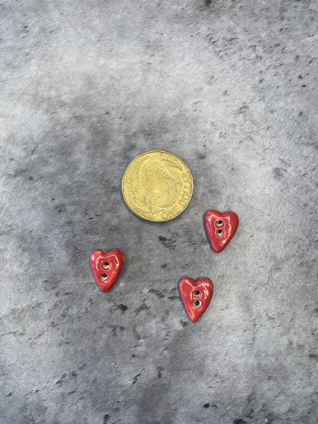 Handmade Ceramic Button L457A- 13mm