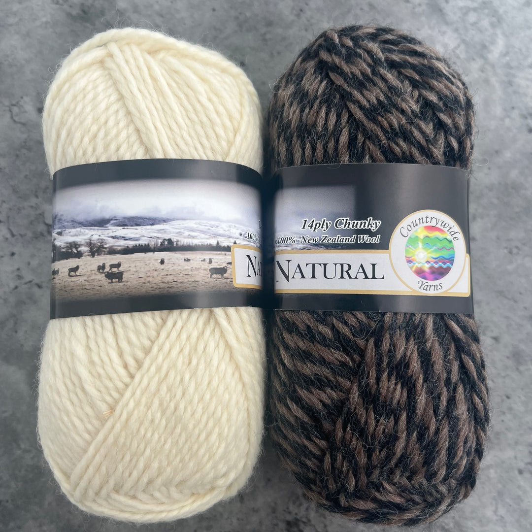 Countrywide Yarns Natural 14ply 100g Balls