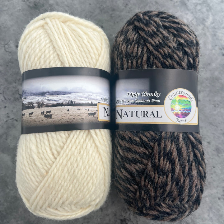 Countrywide Yarns Natural 14ply 100g Balls
