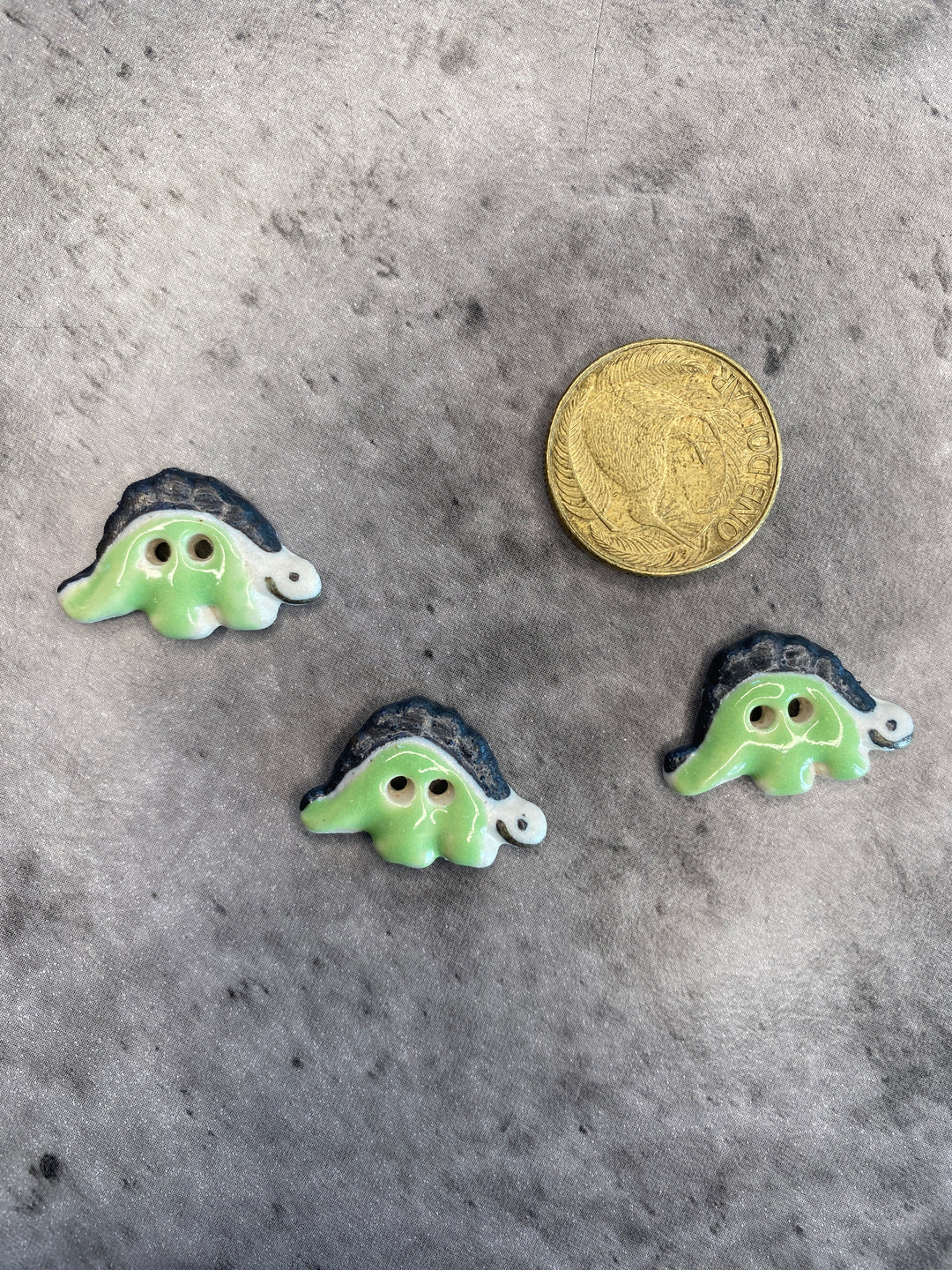 Handmade Ceramic Button L126- 25mm