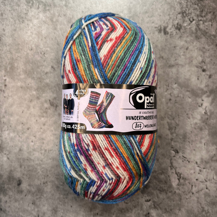 Opal Hundertwasser Self Patterning Sock Yarn // 4ply