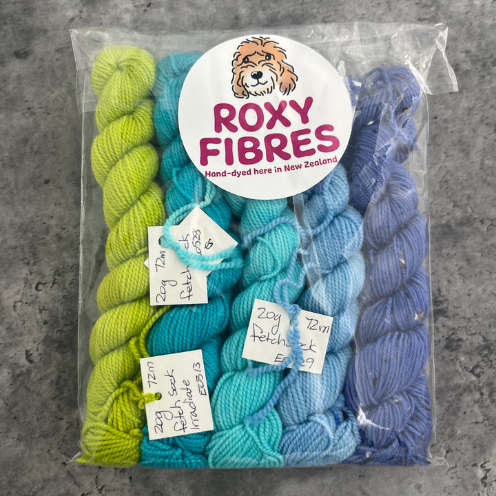 Roxy Fibres Walkies 4ply Mini Skein Kits