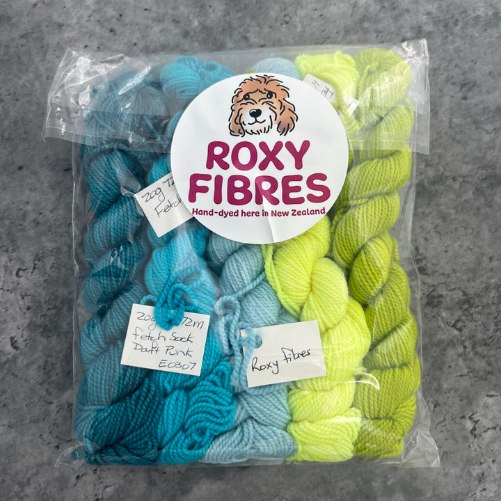 Roxy Fibres Walkies 4ply Mini Skein Kits