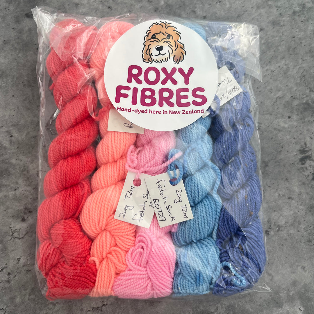 Roxy Fibres Walkies 4ply Mini Skein Kits